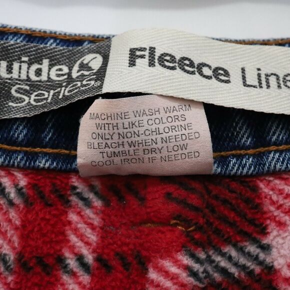 Guide Series Jeans Womens 14 Fleece Lined Blue Denim Straight Leg High Rise - Picture 11 of 11
